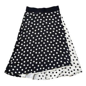 Alice + Olivia Nanette Polka Dot Midi Skirt